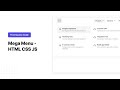 Mega Menu - HTML CSS Javascript