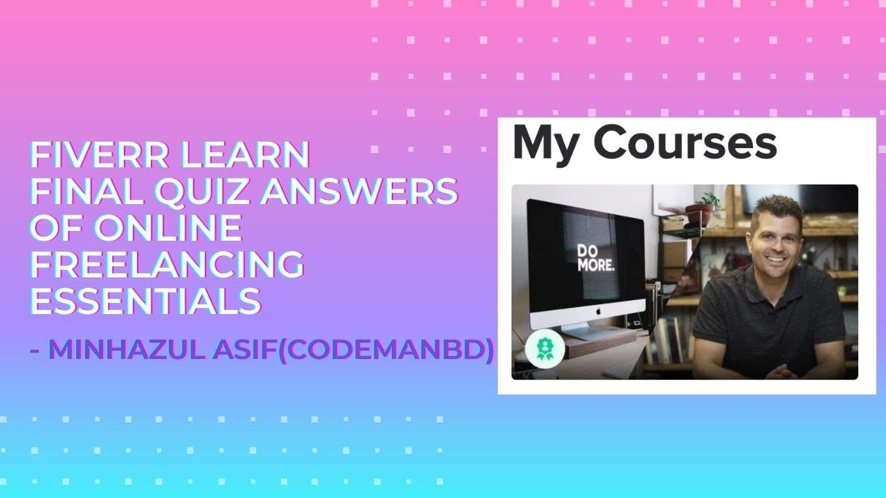 Fiverr Learn Final Quiz Answers Of Online Freelancing Essentials: Be A ...