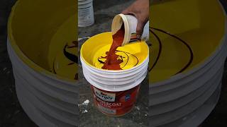 exterior paint | yellow base colour mixing | exterior emulsion #satisfying #ytshorts