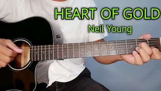 HEART OF GOLD (Neil Young) Guitar Tutorial/ Super Easy Chords