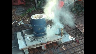 DIY GAS FORGE/FOUNDRY for melting aluminum – EPISODE 3: Testing!