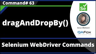 dragAndDropBy() Command Selenium WebDriver