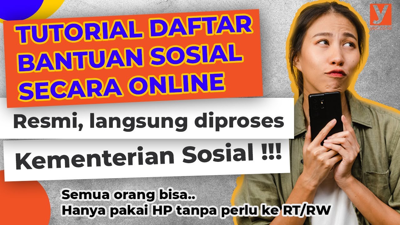 TUTORIAL DAFTAR BANTUAN SOSIAL SECARA ONLINE , RESMI..!!! DIPROSES ...