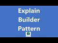 Java Design Pattern - Video on Builder Pattern