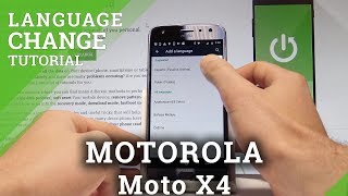 How to Change Language on MOTOROLA Moto X4 - Language Settings |HardReset.Info