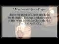 🔴 3 minutes with jesus the most powerful prayer