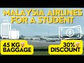 Review of Malaysia Airlines for International Students🇦🇺 | 45kg baggage & 30% discount🤯 | Immi. Q's😱