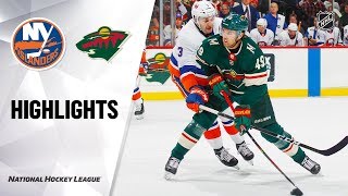 NHL Highlights | Islanders @ Wild 12/29/19
