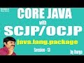 Core Java With OCJP/SCJP: java.lang.package Part-13 || object class || clone()