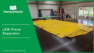 Professionelle Reparatur 🧰 einer LKW-Plane | PlanenMarkt