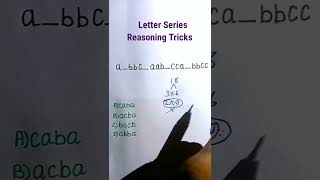 Letter/Alphabet Series Reasoning Tricks|Reasoning Tricks| Missing Letter|  #shorts