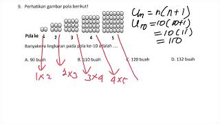 perhatikan gambar pola berikut, banyaknya lingkaran pada pola ke 10 adalah