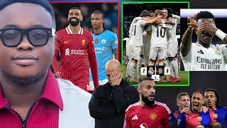 REAL MADRID 2 GIRONA 0, CITY 0 LIVERPOOL 2, BARCELONA HOLDS THE TOP, MAN UTD AND ALL LATEST NEWS