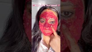 ✨Pink glow face mask ✨ #shortsvideo #viralshorts #beetroot #skincare