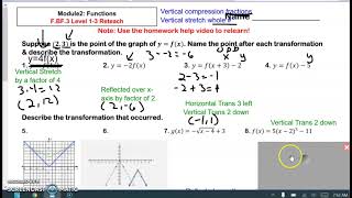 F.BF.3 Reteach Level 1-3