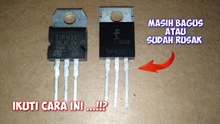 cara simpel cek transistor tip41 42