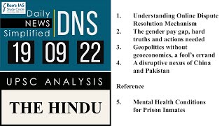 THE HINDU Analysis, 19 September, 2022 (Daily Current Affairs for UPSC IAS) – DNS
