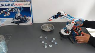 Model Hydraulic Robot Arm Demonstration