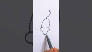 Rat🐀🐁Easy Drawing ||  Mouse🐁 || Satisfying Art |  #art #drawing #satisfying #Shorts #viral
