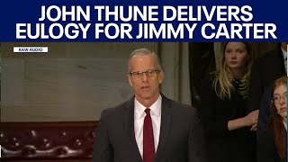 Senate Majority Leader John Thune delivers eulogy for Jimmy Carter