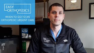 When to go to an orthopedic urgent care