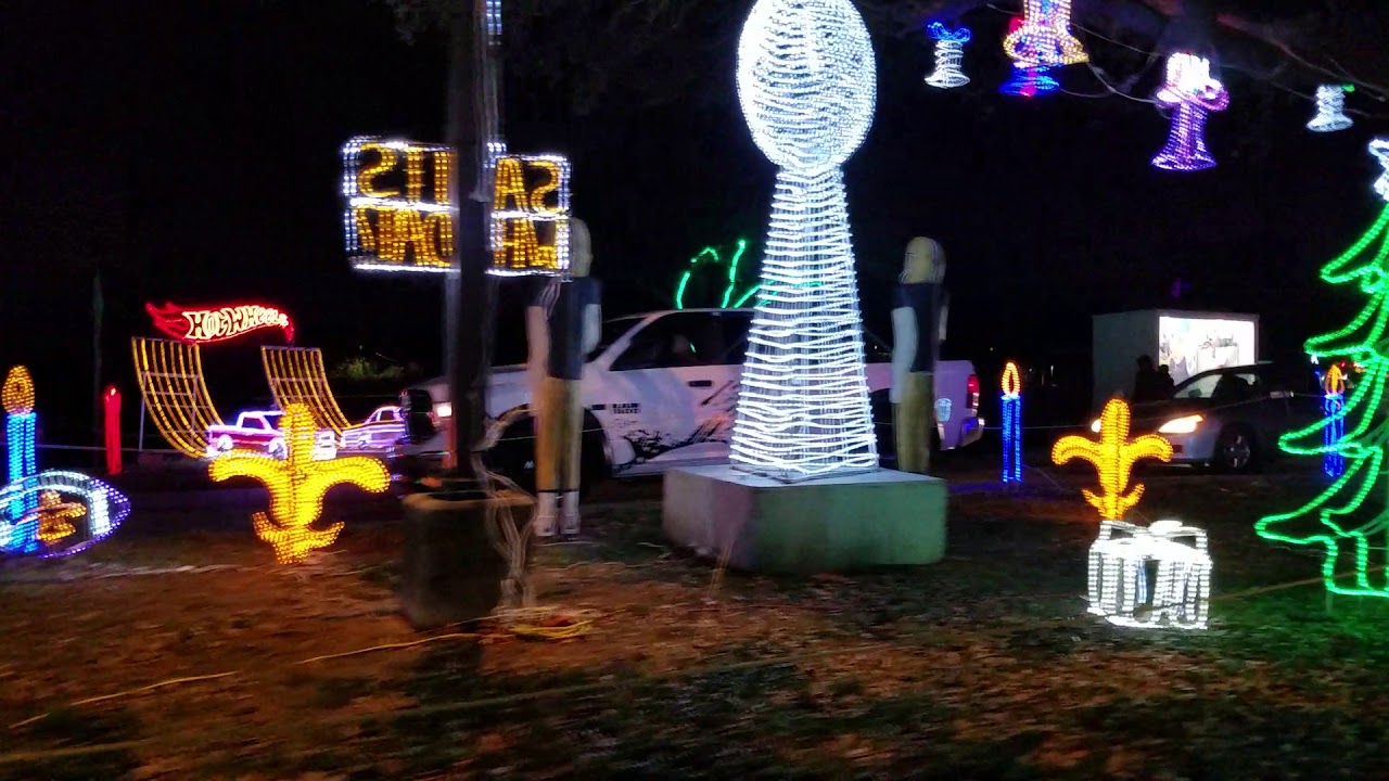 Lafreniere Park Christmas Display - Part 2: Drive Out - YouTube