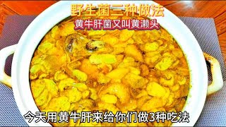 野生牛肝菌三种做法，这三种做法味道都巴适得很，尤其是野生菌炖鸡真的太好喝了，你们一定要试试野生菌炖鸡 野生菌做法大全