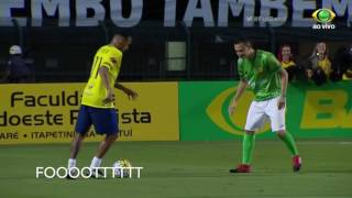 Neymar skills at Neymar vs Robihno charity match!