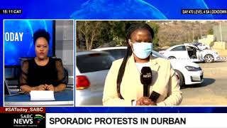 Update on sporadic protests in Durban: Ayanda Mhlongo