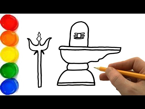 How To Draw Shiva Lingam || Shivling Drawing || Maha Shivratri Drawing ...