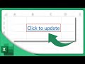 How to Make Hyperlink to Update in Excel | Microsoft Excel Tutorial (2025)