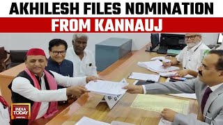 Samajwadi Party President Akhilesh Yadav Files Nomination Papers From Kannauj | Lok Sabha Polls