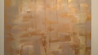 Super Easy Gold And Beige Abstract Wall Art!..