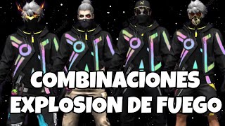 TOP 15 COMBINACIONES CON EL PASE BOOYAH EXPLOSIÓN DE FUEGO //FREE FIRE!!