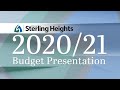 2020/21 Budget Presentation