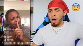 LOVELY PEACHES GOT ROBBED ON IG LIVE!!! *REACTION*
