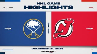 NHL Highlights | Sabres vs. Devils - December 21, 2025