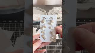 ASMR) 梱包動画｜花びらパールのアクセサリー（ピアス・ブレスレット）を梱包します｜packing orders｜ハンドメイド作家 studio vlog #shorts