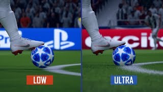 FIFA 19 - Low vs Ultra Graphics Comparison (PC 1080P 60FPS)