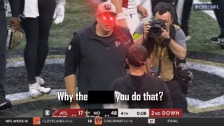 Arthur smith HEATED at Dennis Allen after the Atlanta Falcons Loss to the New Orleans Saints