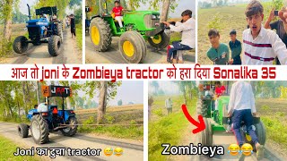 आज joni के Tractor को हरा दिया // Johndeere 5050 D vs Sonalika 35 Tochan King 👑// Sonu Malik Jaat