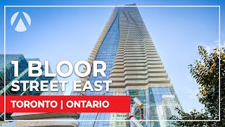 Enjoying the sights of the city centre at 1 Bloor Street East, Toronto