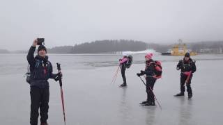 Retkiluistelua Salossa Halikonlahdella 28.1.2017