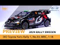 IXO - Preview 1:18 Toyota Yaris Rally 1, No.33, WRC, Rally Sweden 2024