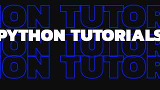 Channel Trailer | Not so Pro Python Tutorials