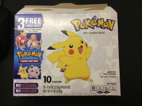 Pokemon Fruit Snacks Review Pokemon Fruit Snacks Review