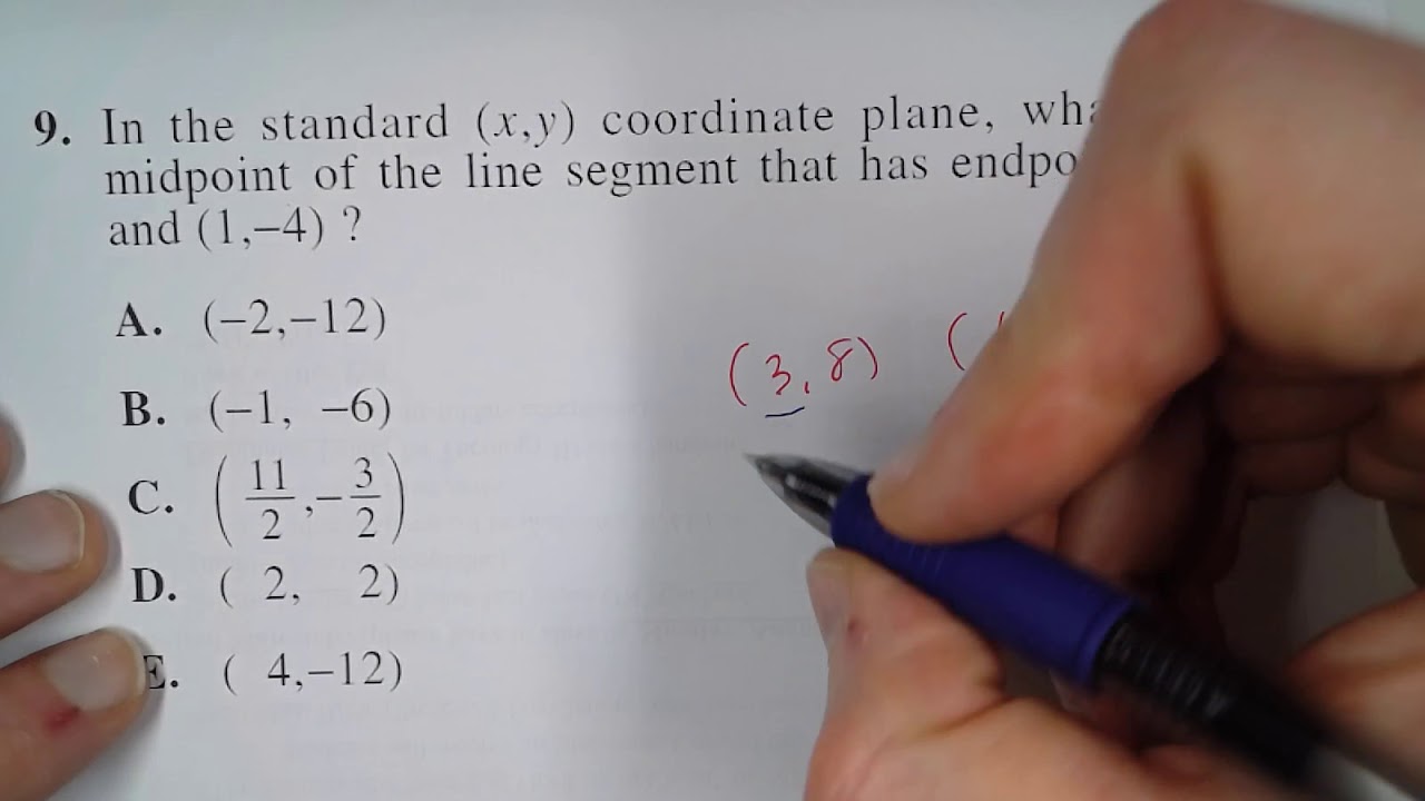 2019 2020 Act Prep Math 9 Youtube