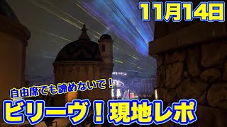 【ビリーヴ！シーオブドリームス】１１月１４日チケット完売日でも自由席で見られるのか！？現地レポ！【東京ディズニーシー】ネタバレ無し