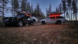 Overlanding and exploring. Warm days and cold nights in Sweden.