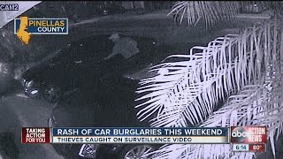 Car burglars strike large portion of Pinellas County